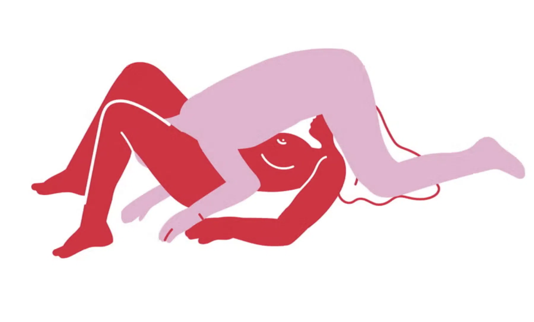 Vrouw en man doen standje 69